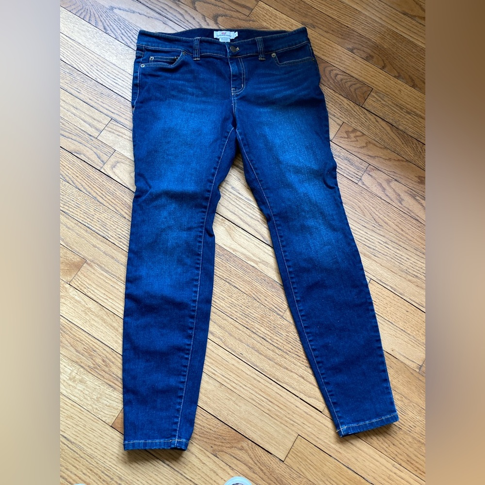 Vineyard Vines Low Rise Dark Wash Skinny Jeans